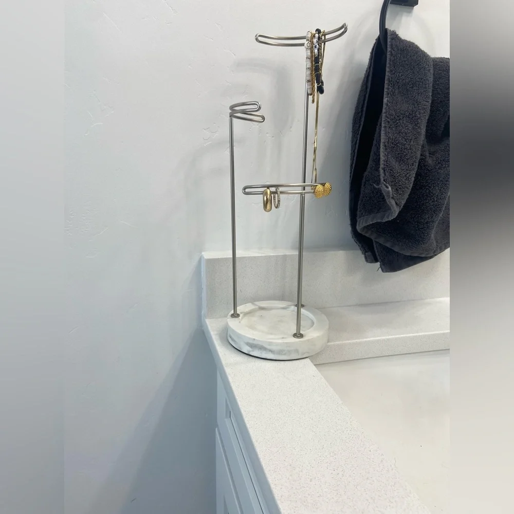 marble jewelry stand holder